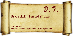 Drozdik Tarzícia névjegykártya